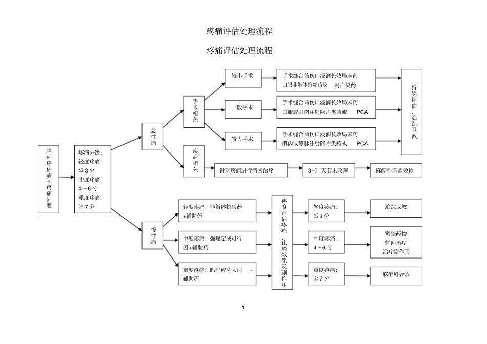疼痛评价处理流程_第1页