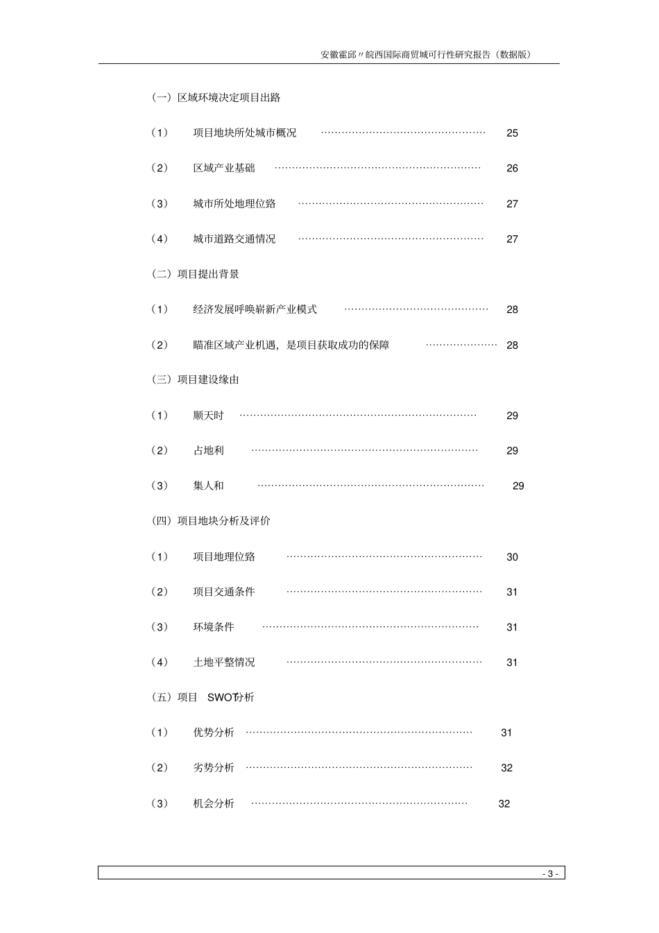 皖西国际商贸城项目可行性研究报告_第3页