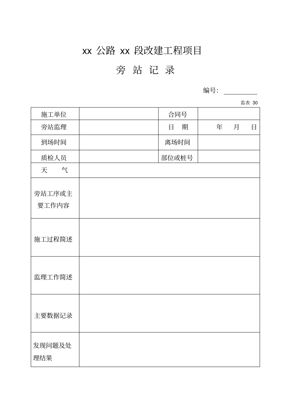 监理日志、巡视记录、旁站记录_第3页