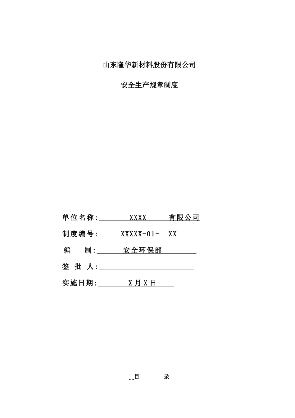 新材料股份有限公司安全生产规章制度_第2页