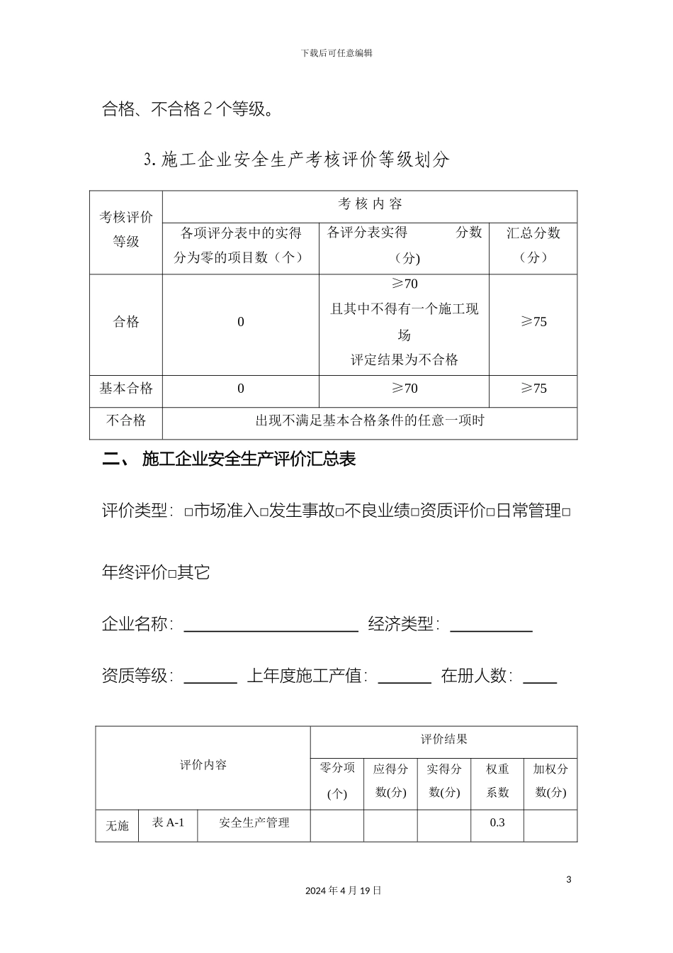 施工企业安全生产评价标准培训讲义_第3页