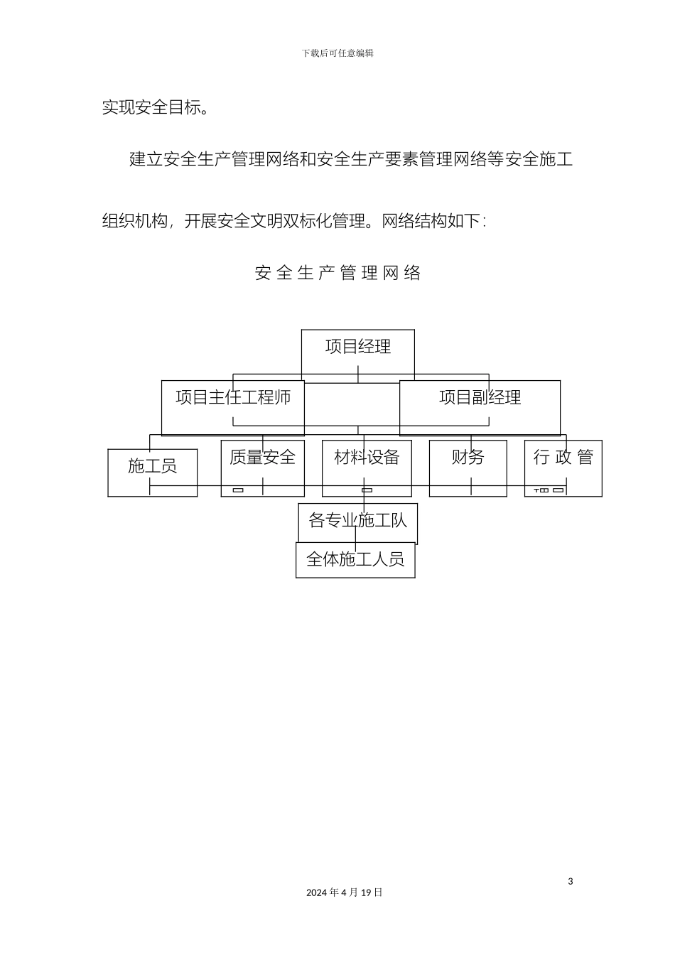 施工安全措施计划范文_第3页
