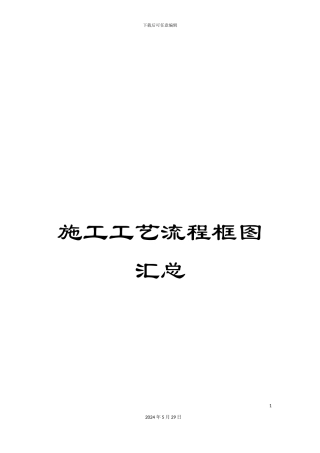 施工工艺流程框图汇总