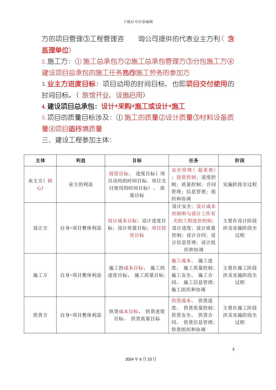 施工管理第四版重点笔记总结_第3页