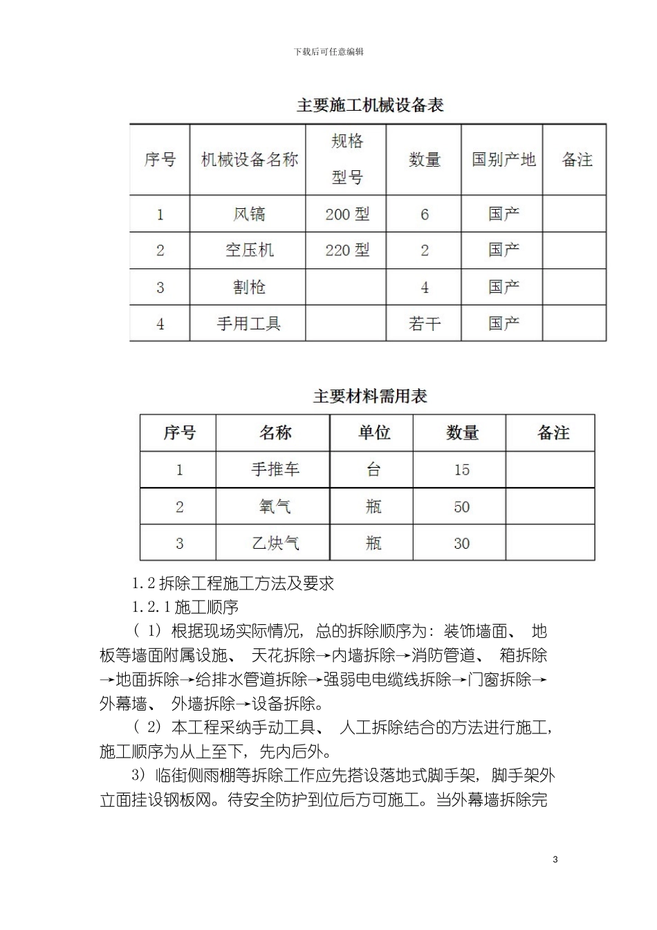 施工组织设计各分部分项工程的施工方案和质量保证措施模板_第3页