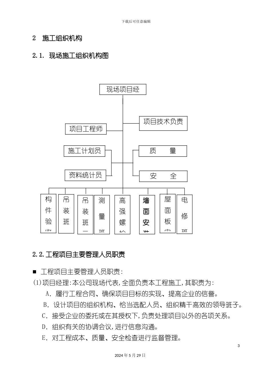 施工组织设计正新仓库钢结构_第3页