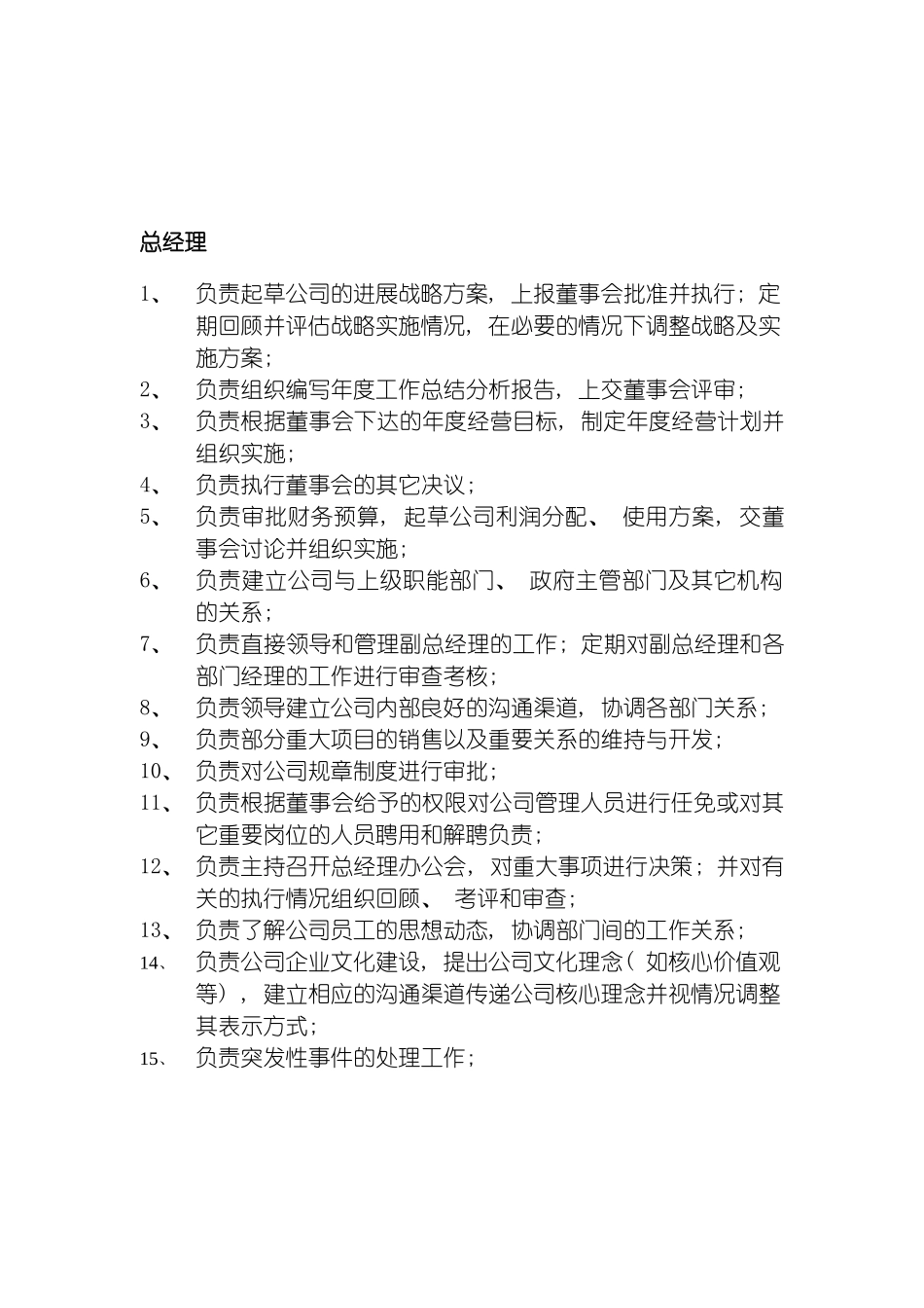 旅游信息网络公司总经理岗位职责模板_第2页