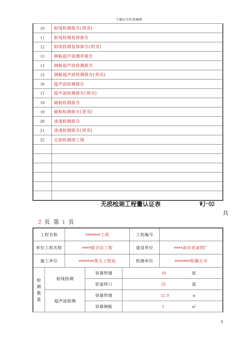 无损检测表格批注范本模板_第3页