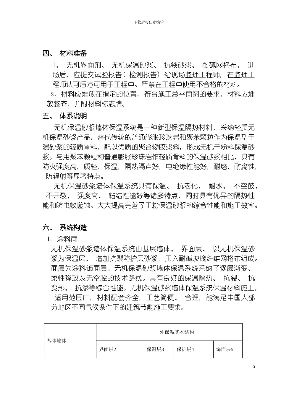 无机保温砂浆施工方案模板_第3页