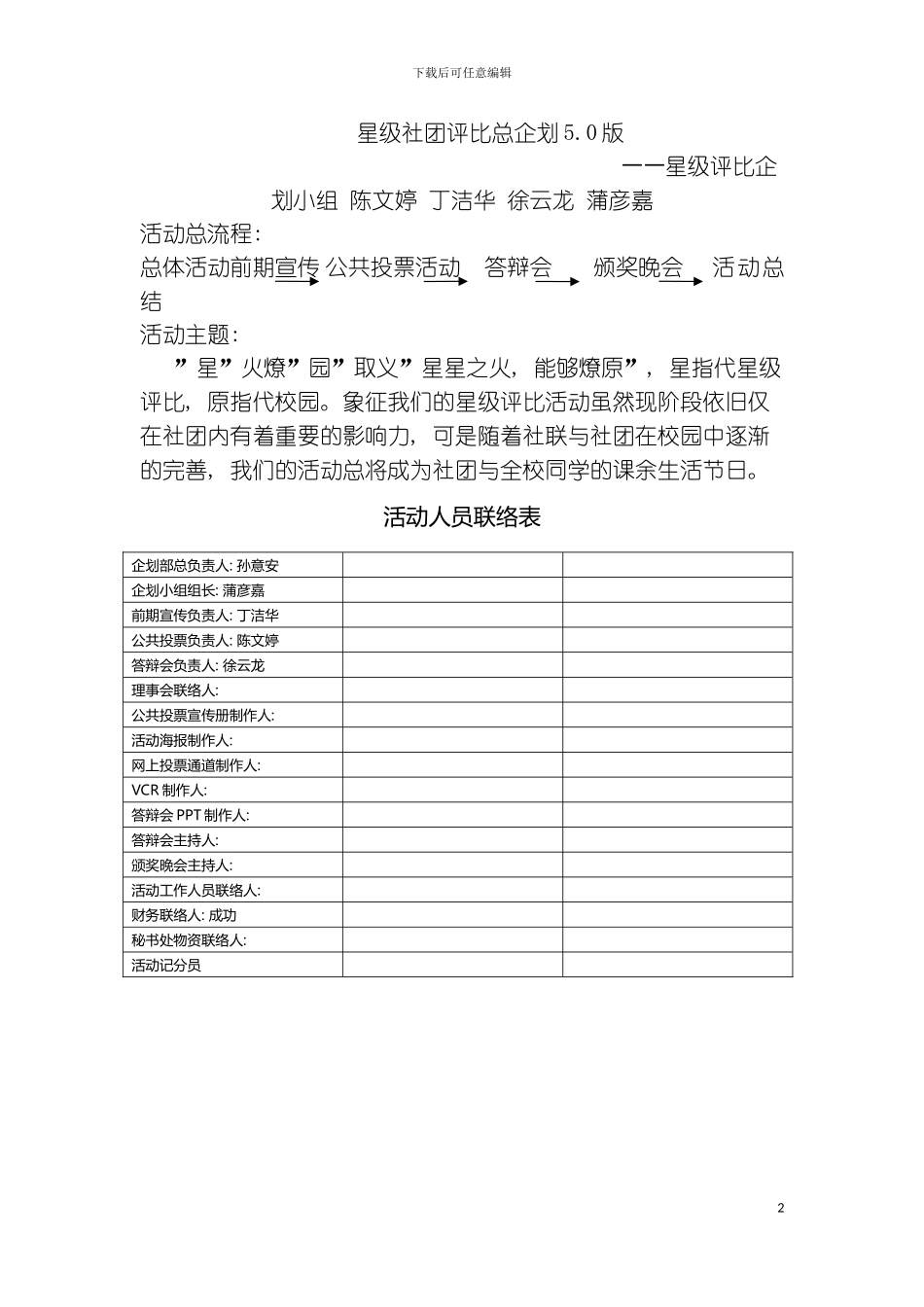 星级社团评比总企划模板_第2页