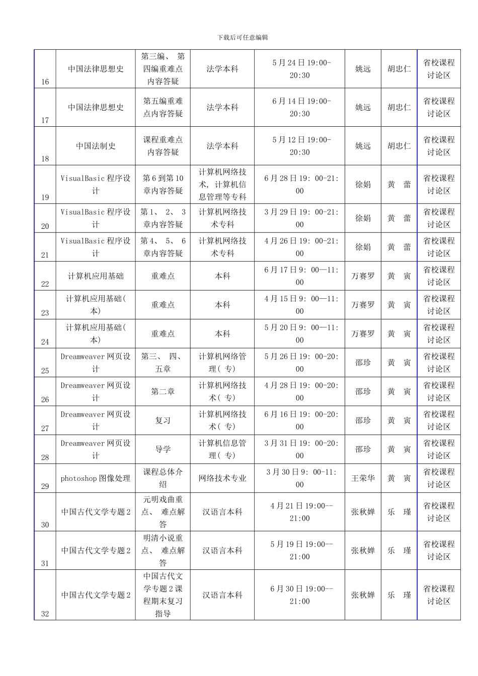 春季安徽电大网上答疑对应滁州电大_第2页