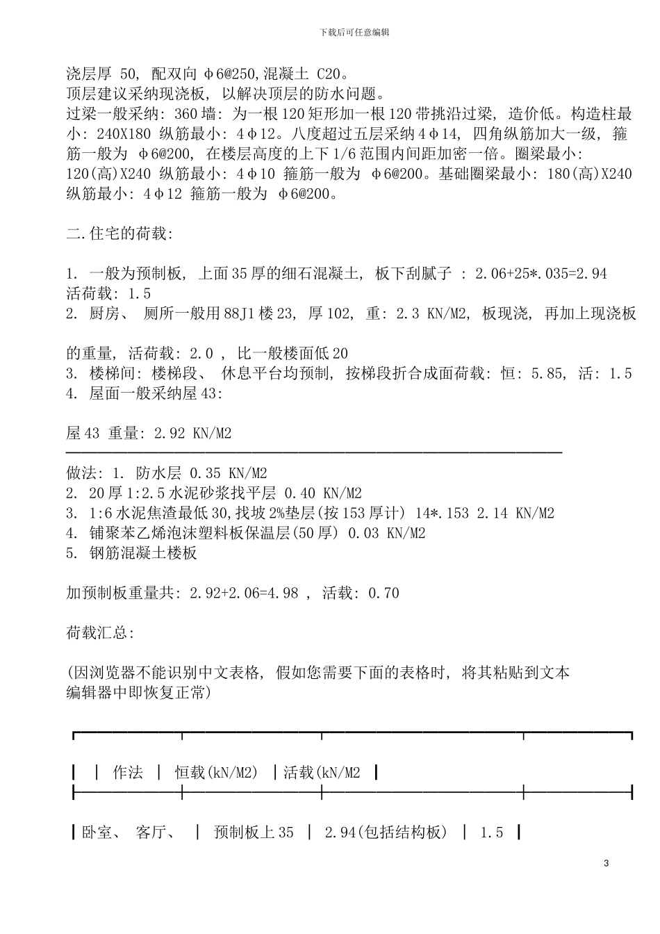 普通砖混住宅设计技术措施模板_第3页