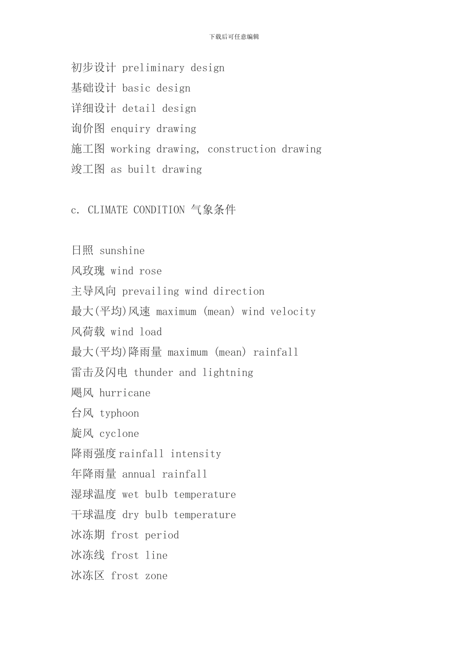 有用的建筑英文汇总样本_第3页