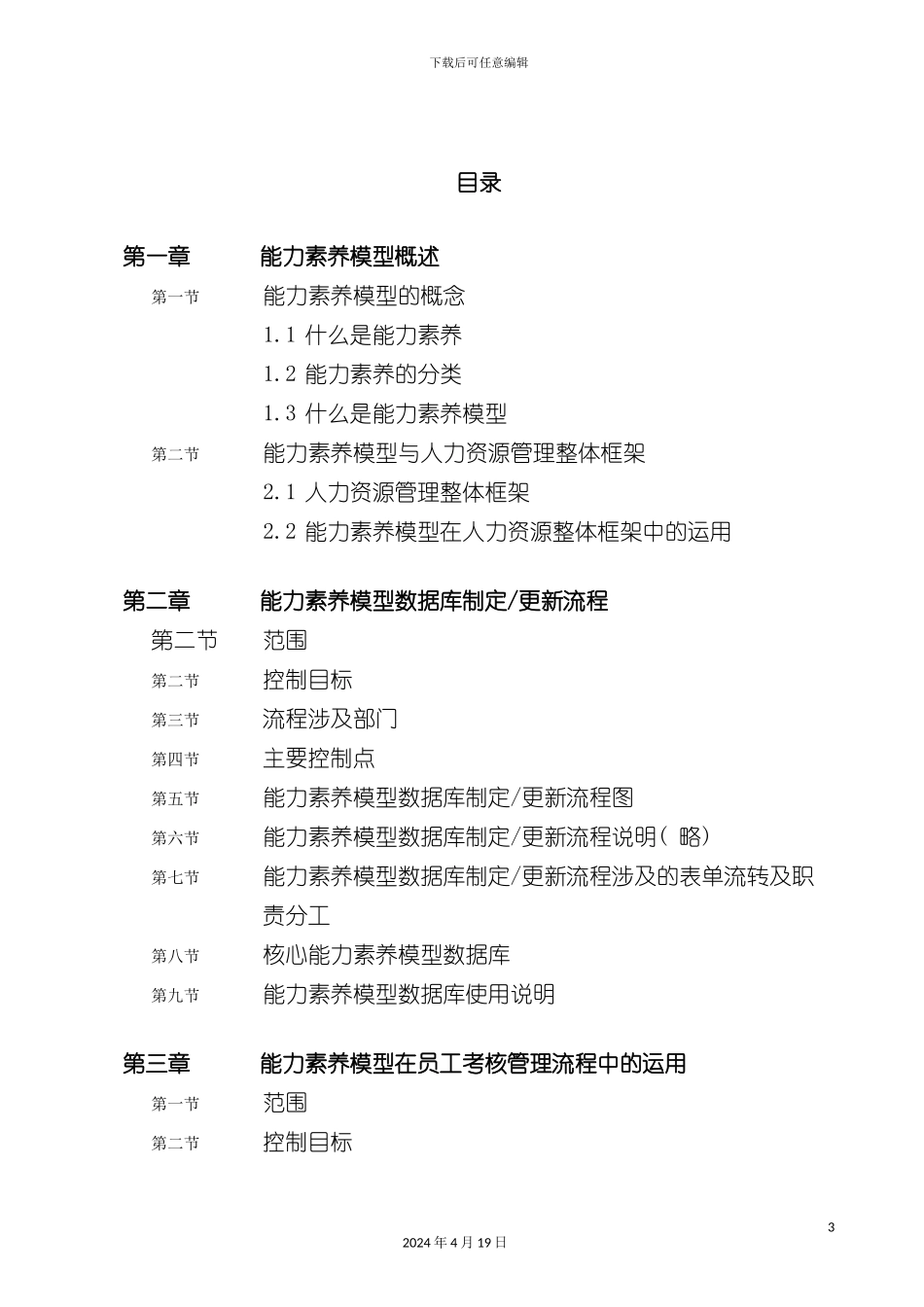 有限公司能力素质模型手册模板_第3页