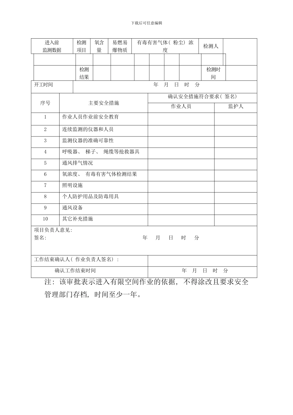 有限空间作业安全技术交底样本_第3页
