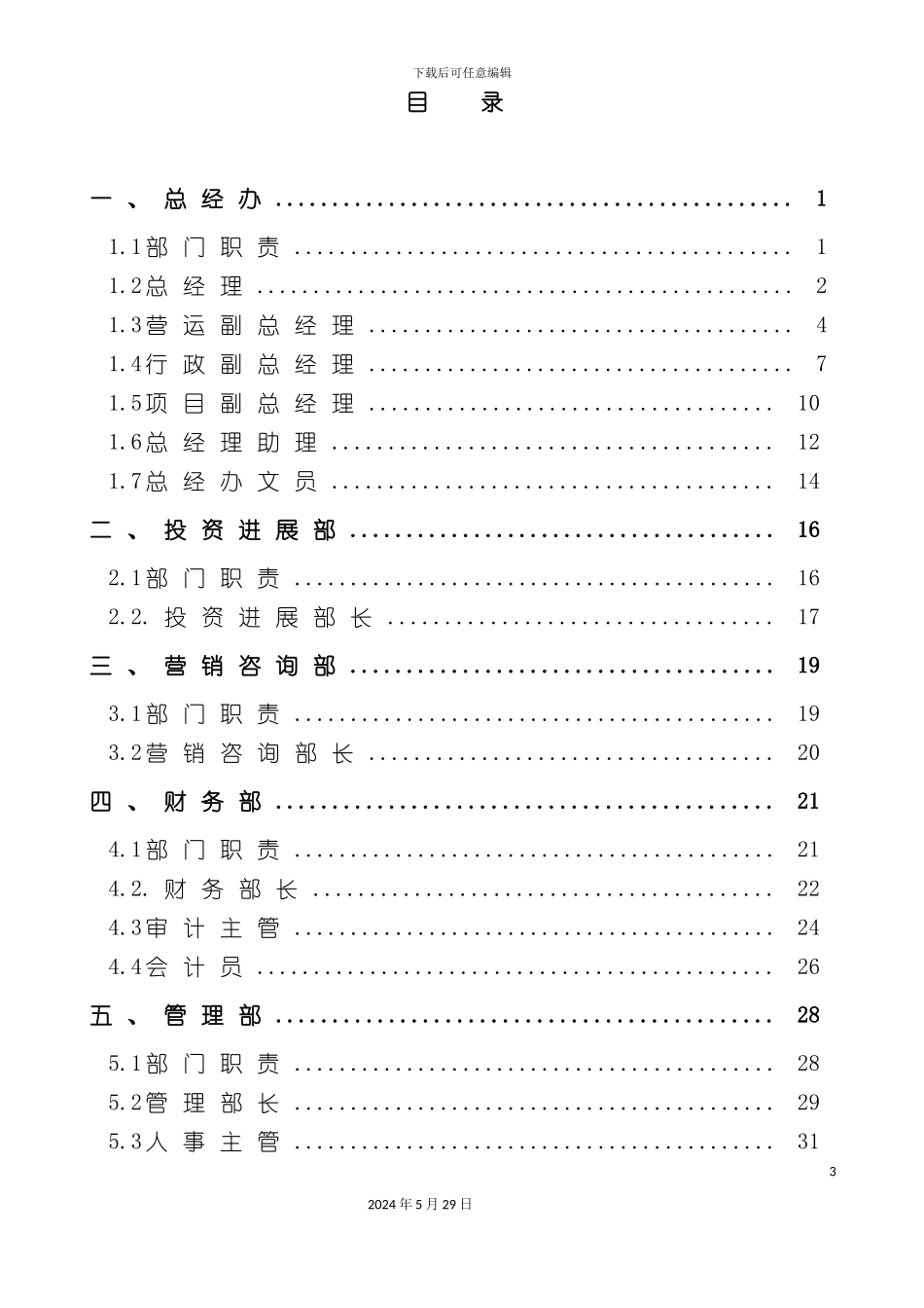 服装辅料有限公司职位说明书汇编_第3页