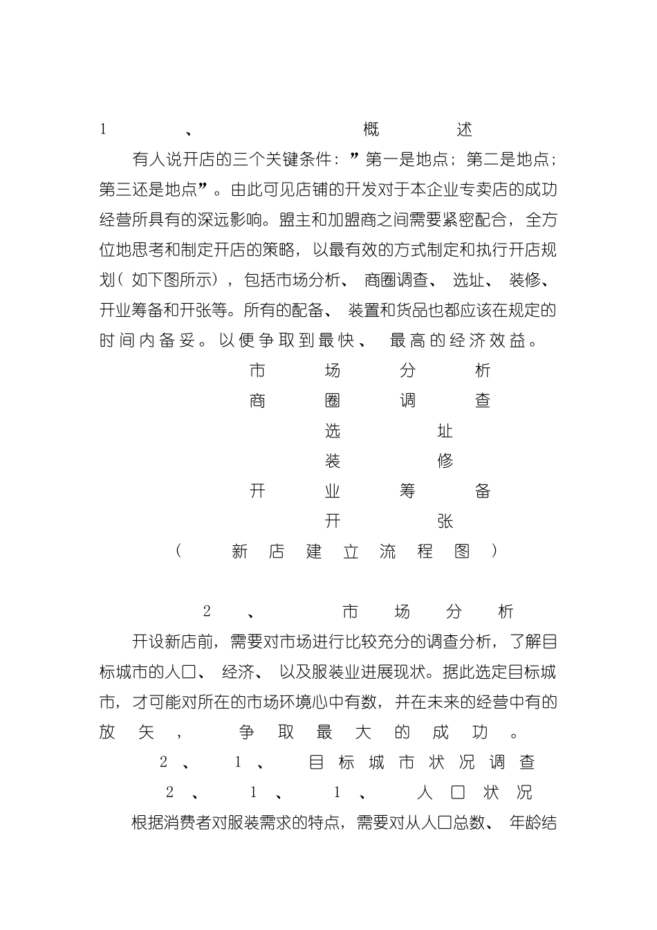 服装连锁专卖店开店手册明细模板_第2页