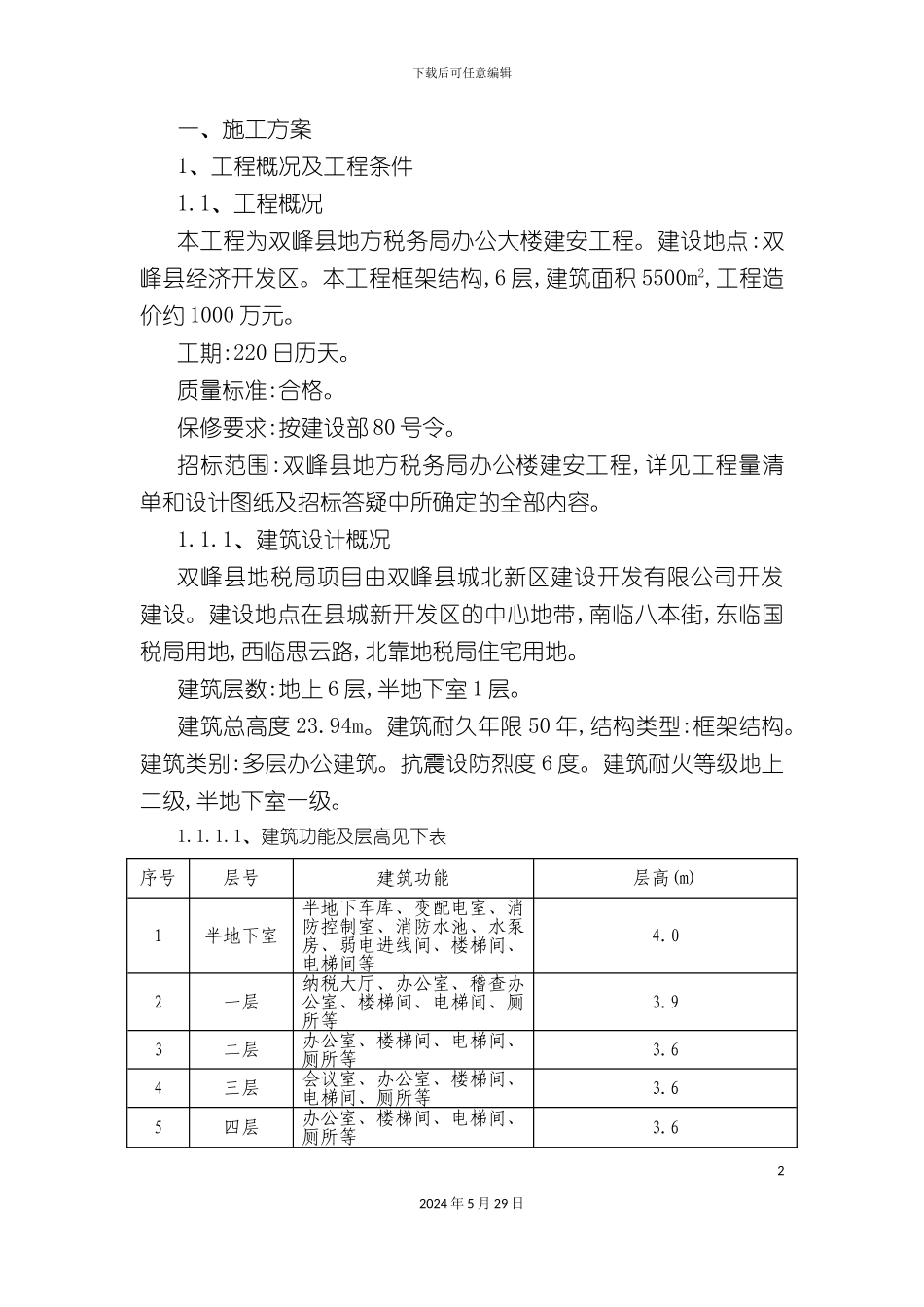 朝阳煤矿施工组织设计_第2页