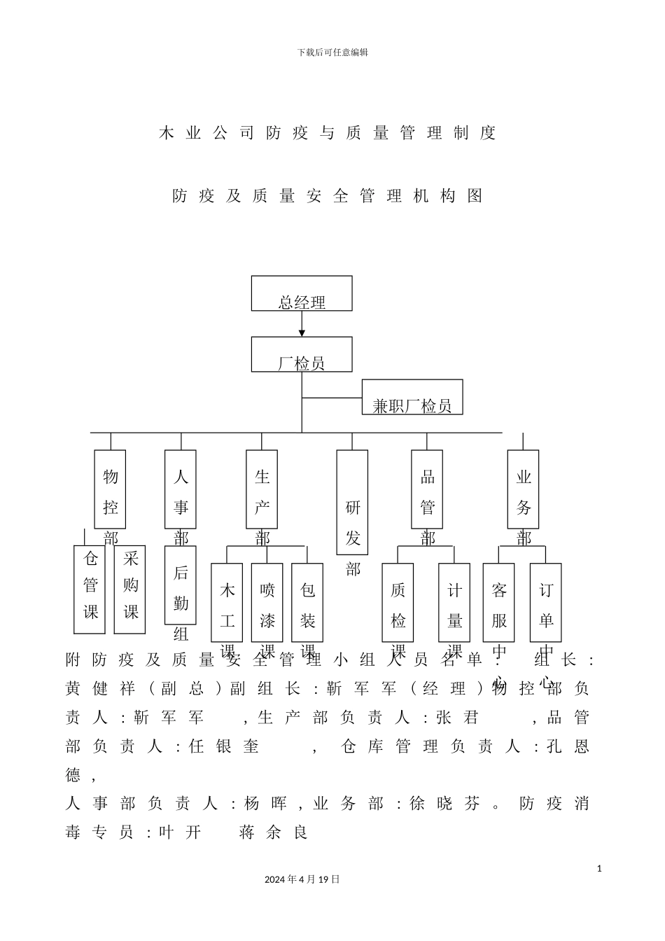 木业公司防疫与质量管理制度范本_第2页