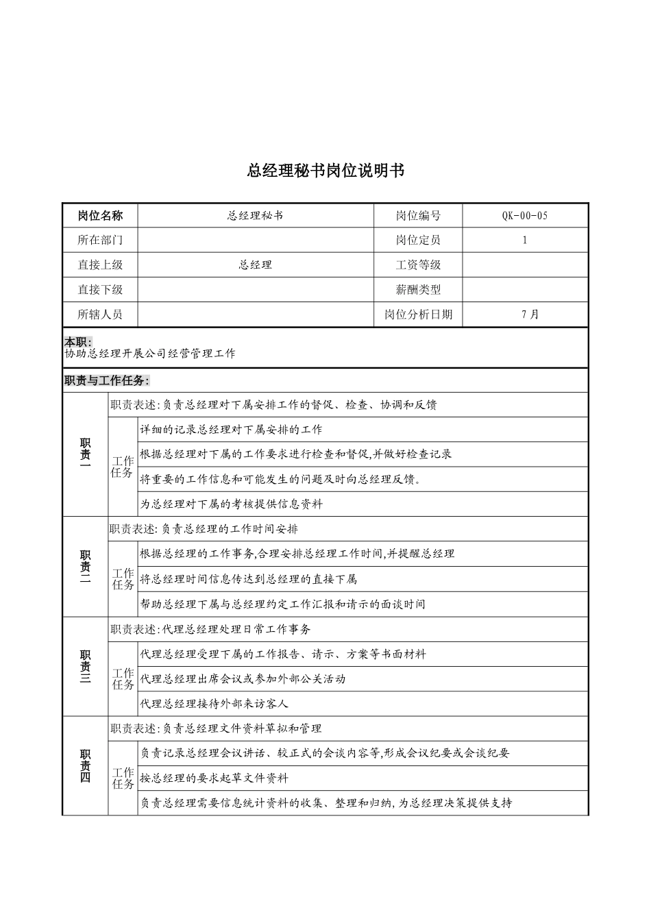 木业公司总经理秘书岗位职责_第2页