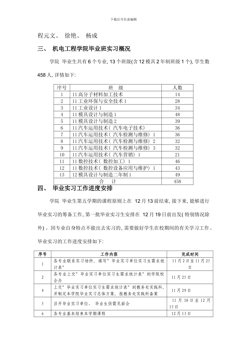 机电工程学院毕业实习工作方案_第2页
