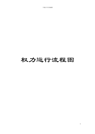 权力运行流程图模板