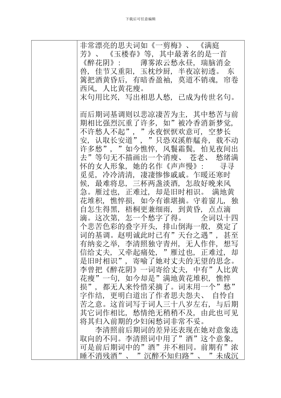 李清照诗词研究成果报告样本_第3页