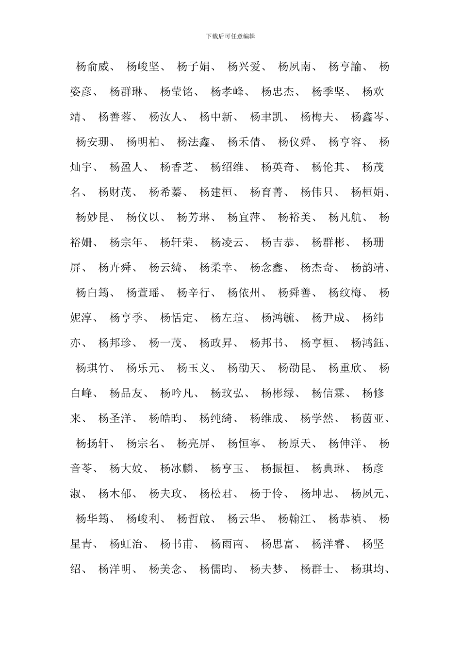 杨姓取名案例大全_第3页