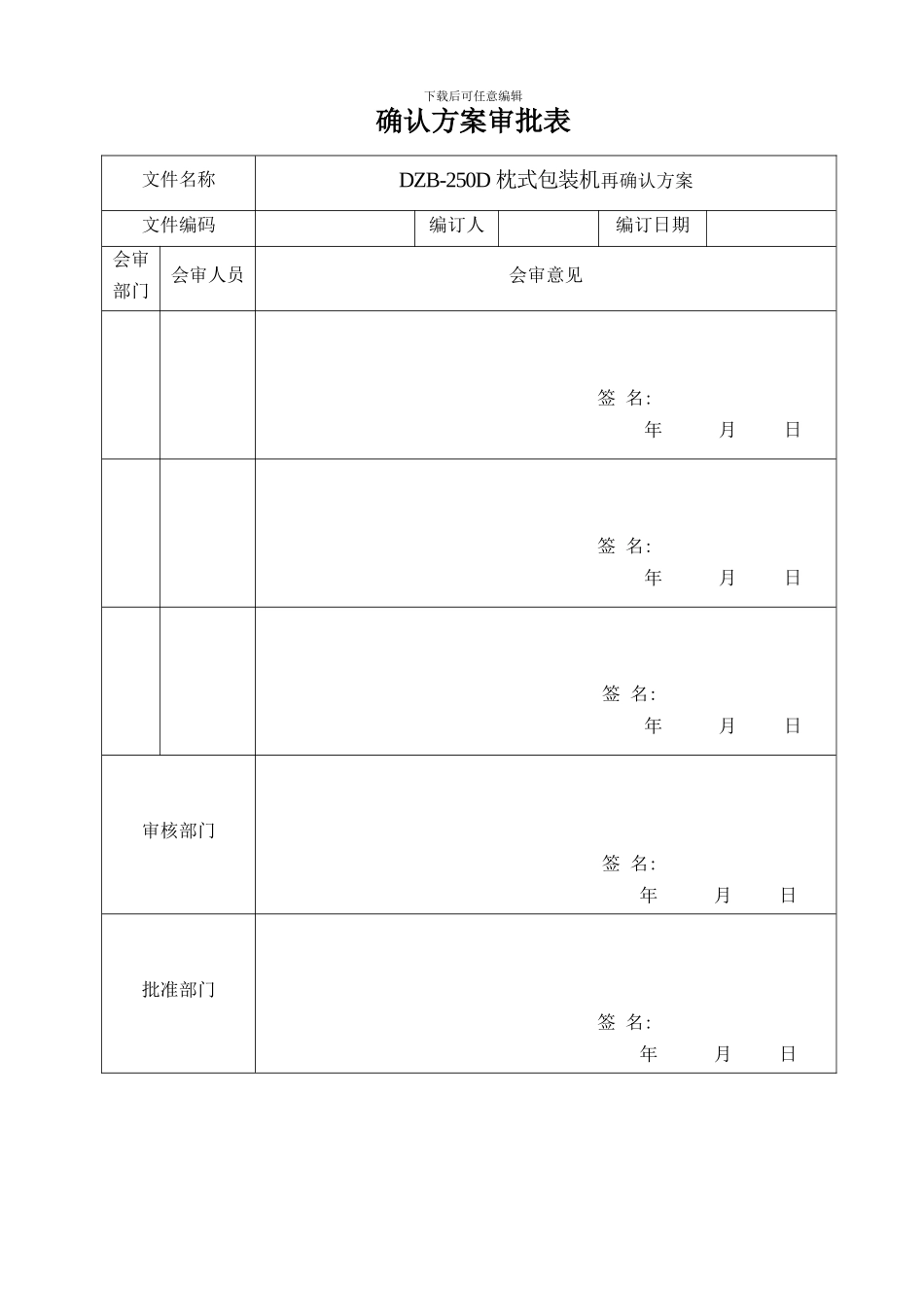 枕式包装机机验证方案样本_第3页