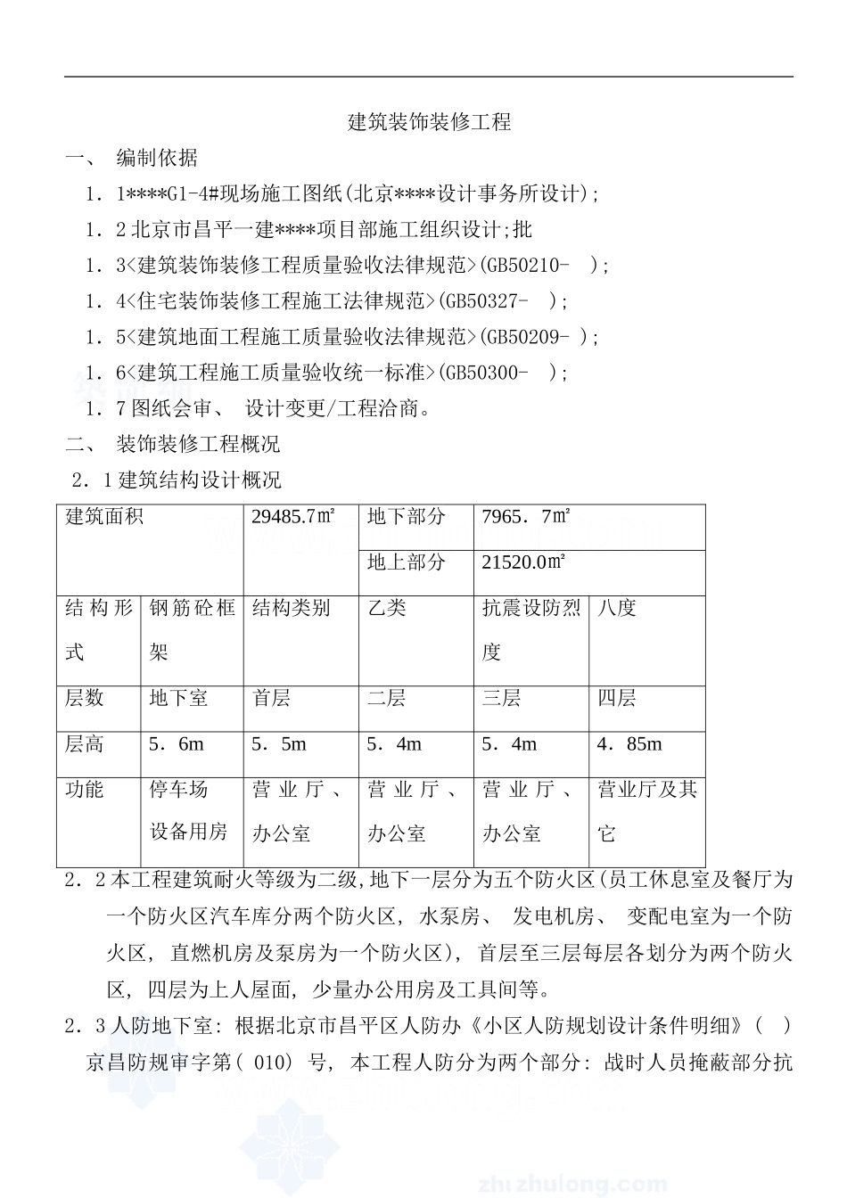 某商场装饰装修工程施工方案样本_第1页