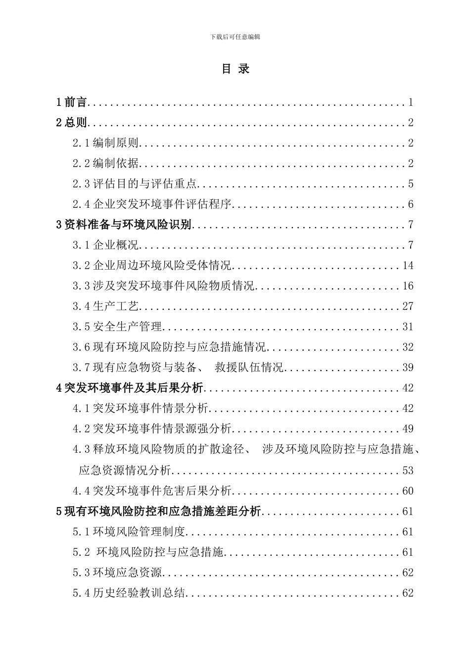 某某化工有限公司环境风险评估报告样本_第2页