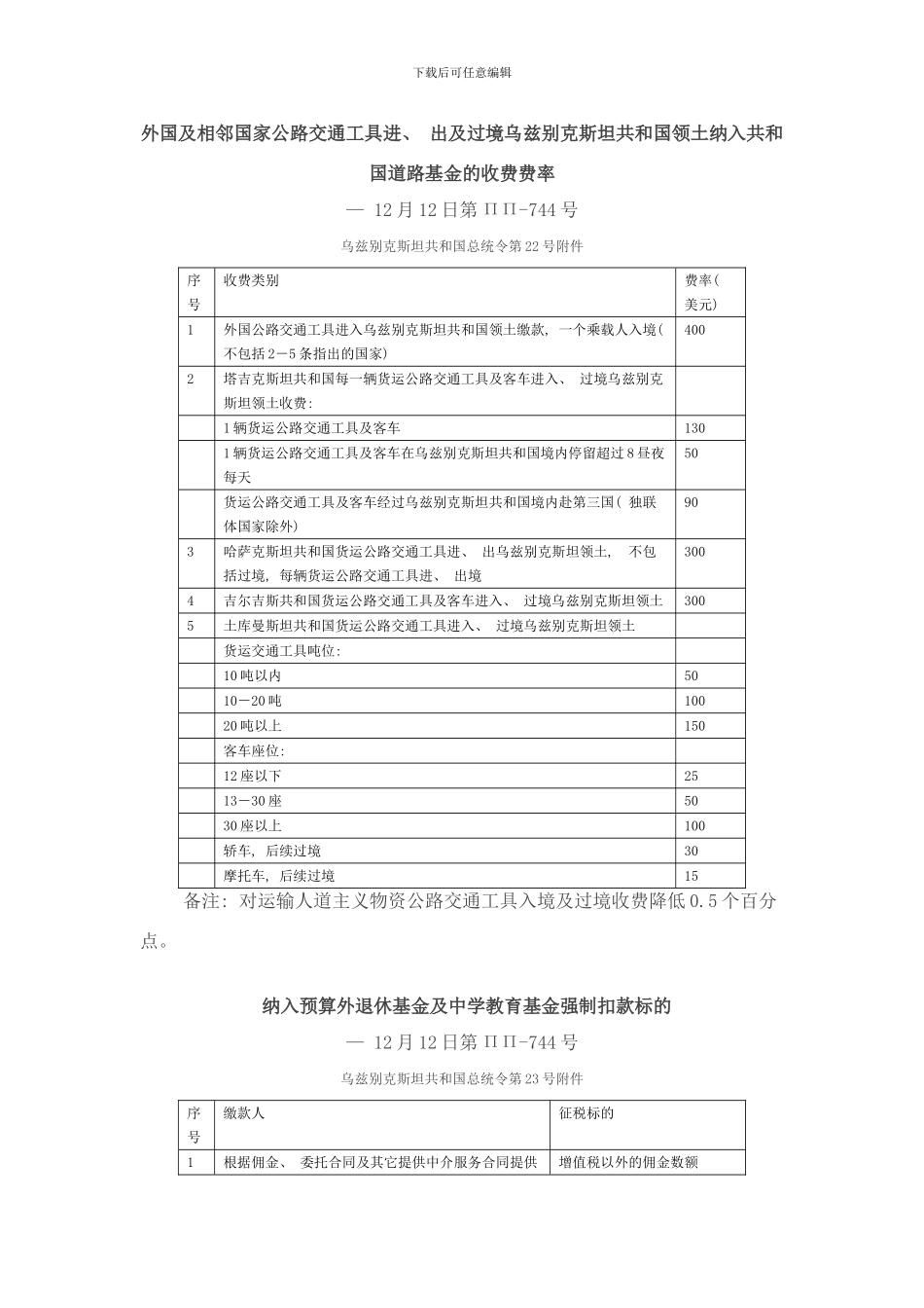 根据农业用地标准值计算出的统一土地税率样本_第3页