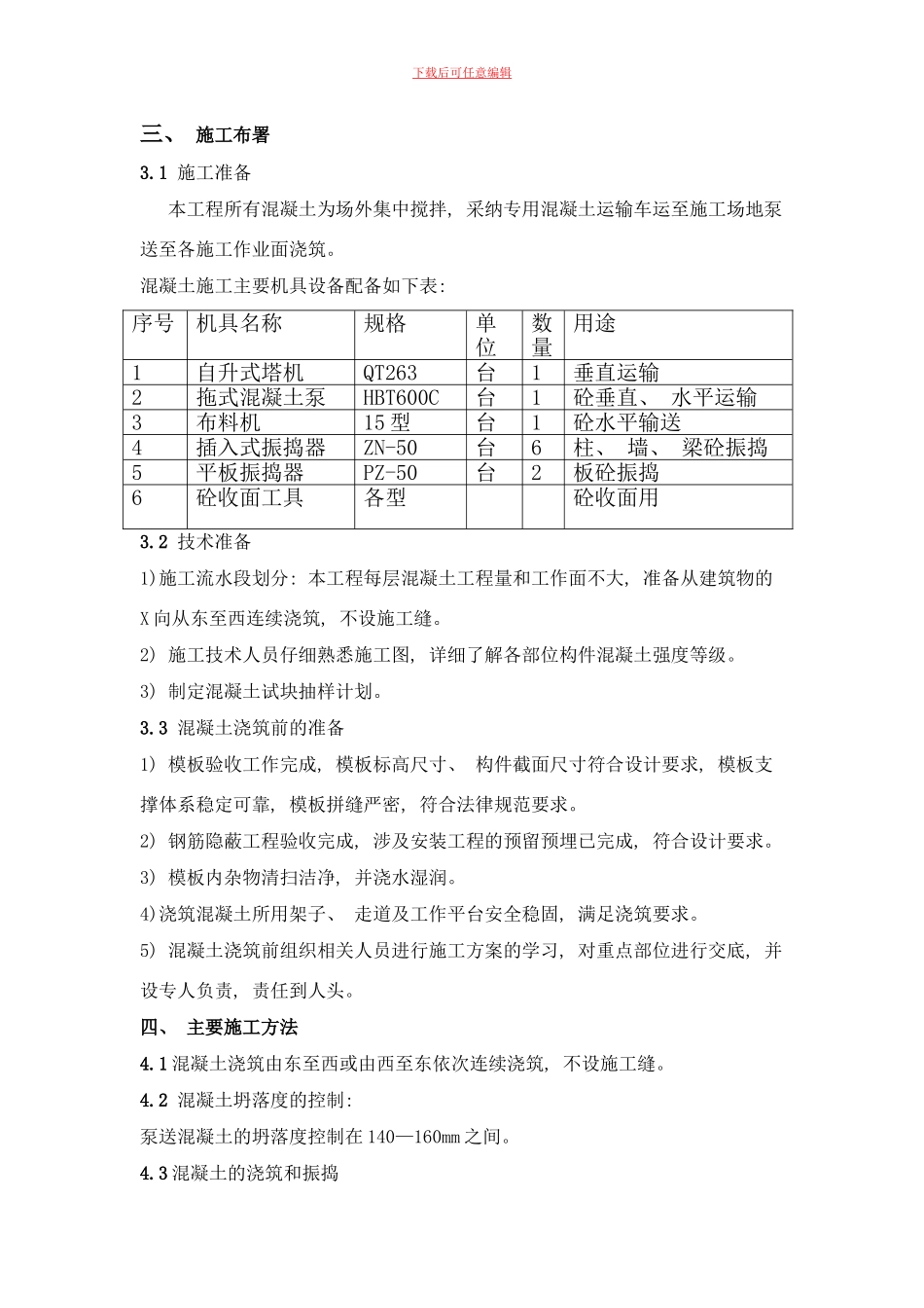 框剪结构混凝土方案样本_第3页
