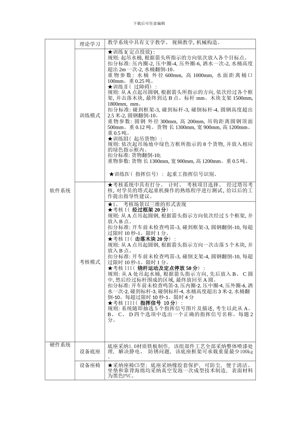 桥门式起重机模拟器技术参数样本_第2页