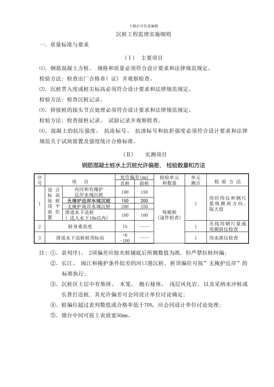 桩基沉桩细则样本_第1页