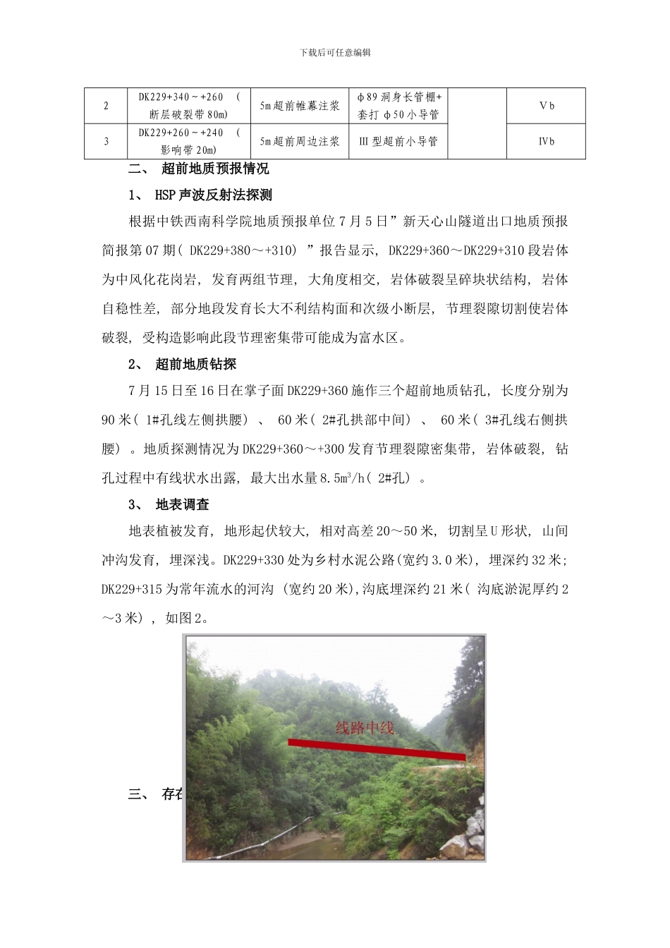 梅花山隧道出口F断层施工方案样本_第2页