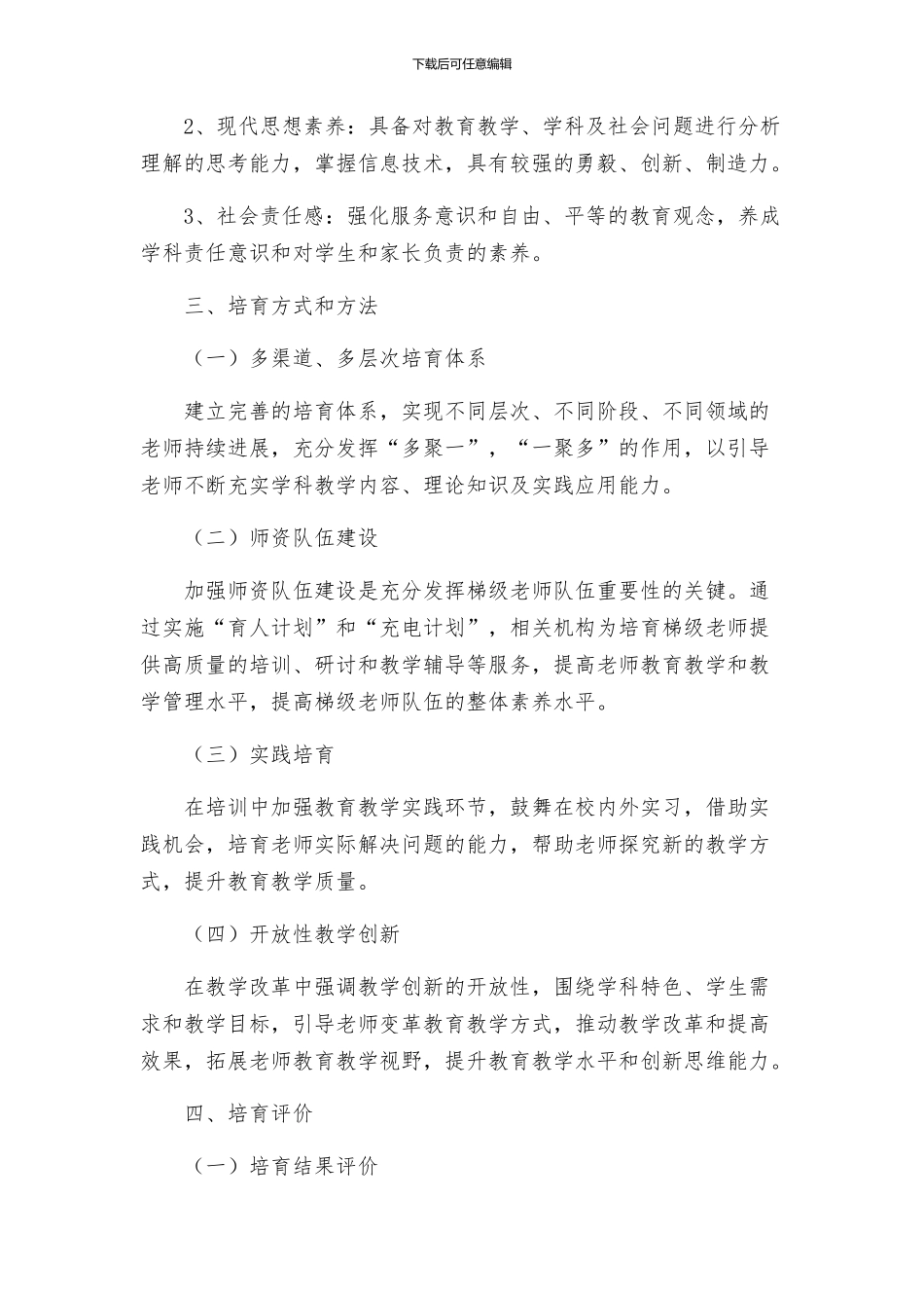 梯级教师队伍培养方案_第2页