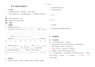 植物细胞工程新课样本