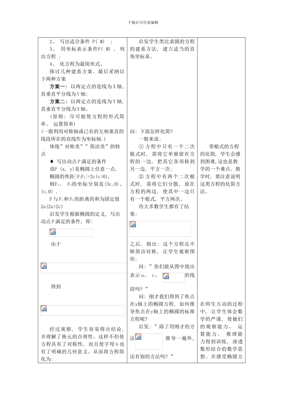 椭圆及其标准方程教案样本_第3页