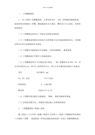 槽土地整理施工方法样本