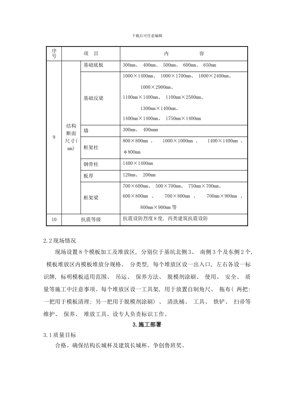 模版施工技术交底样本_第2页