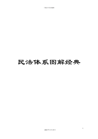 民法体系图解经典
