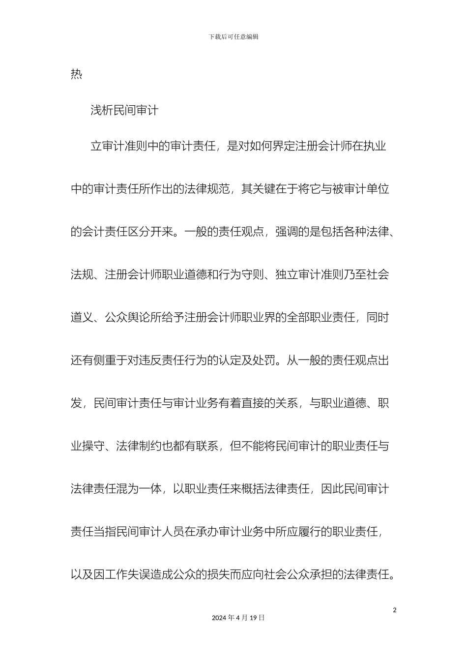 民间审计报告_第2页