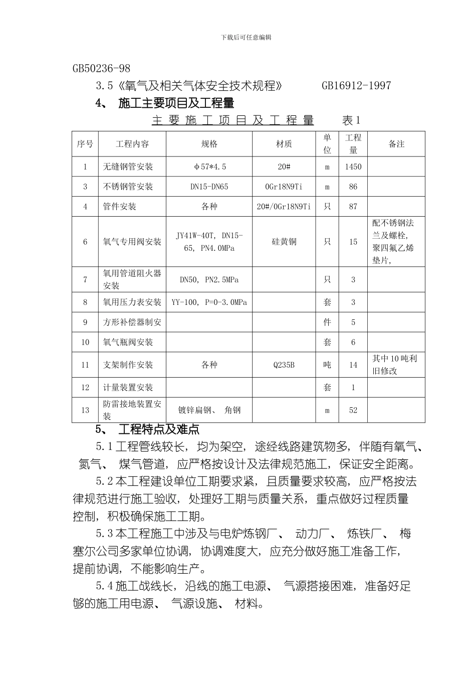 氧管施工方案模板_第2页