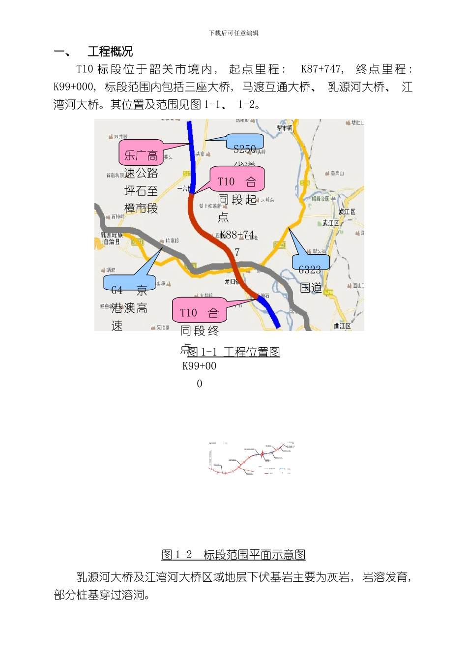 水中桥的桩基和墩柱施工方案模板_第3页