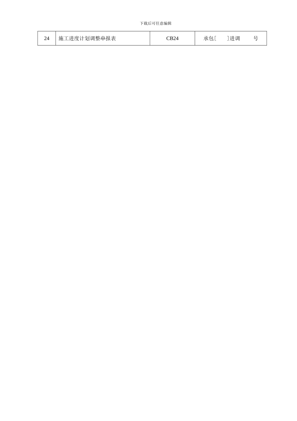 水利水电工程施工单位常用表模板_第2页