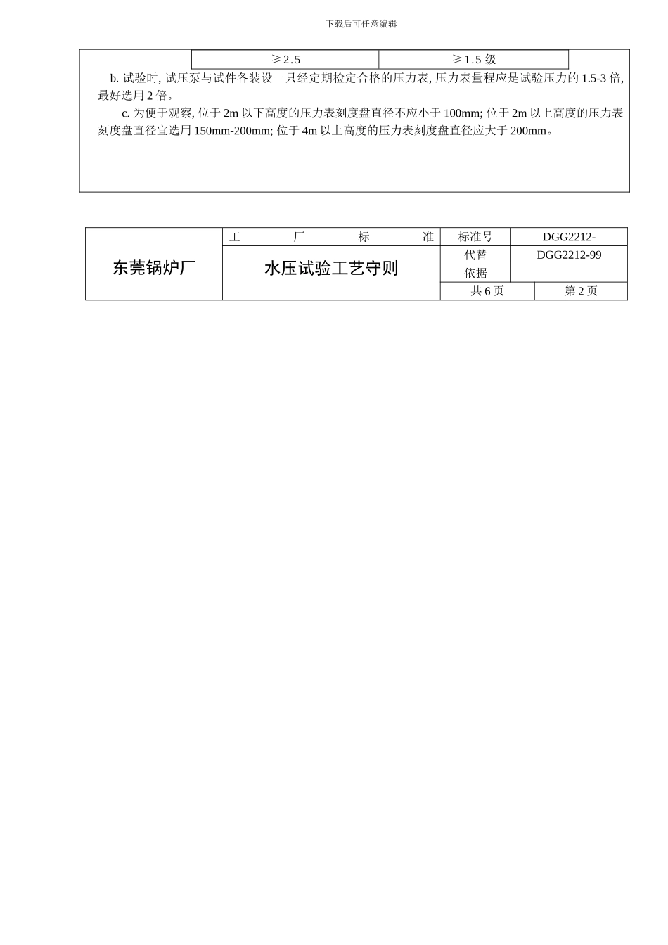 水压试验通用工艺守则模板_第2页