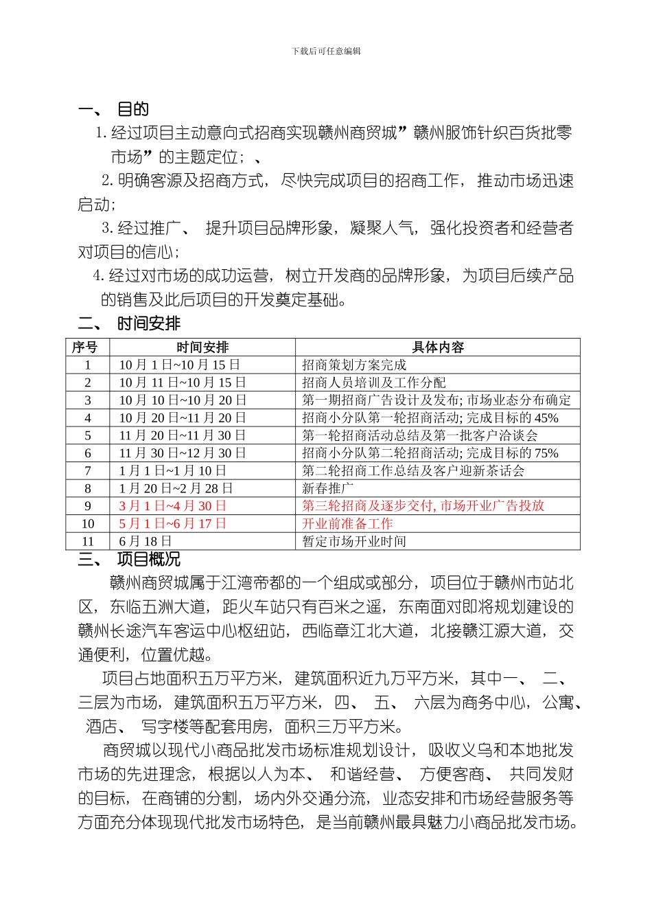 江湾帝都赣州商贸城招商策划案模板_第2页