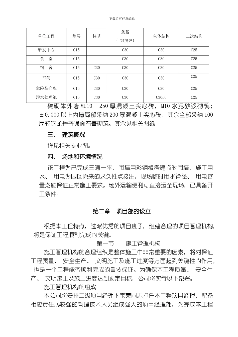 江苏康禾生物制药施工组织设计模板_第3页