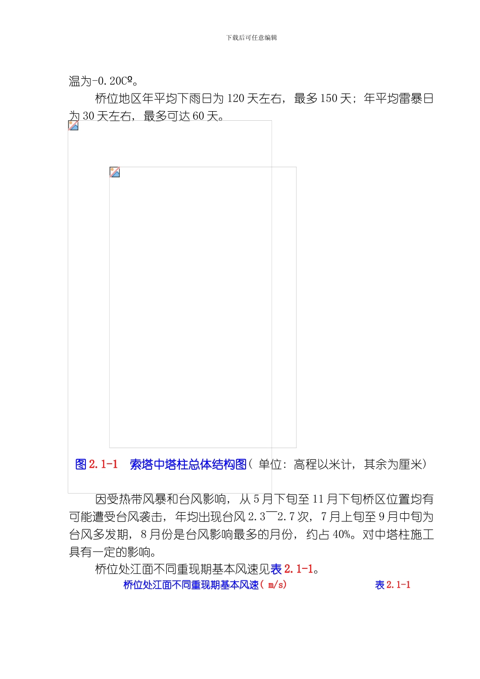 江苏苏通大桥中塔柱施工技术方案上报模板_第2页